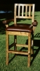mahogany-armrests-leather seat