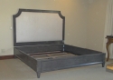 king size - uphostered headboard - tapered legs