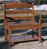 alder-slat back-shaped seat-arms-copper shelf