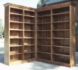 alder bookcases-corner unit
