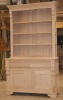 white oak - 2 drawers - 2 doors - open shelves