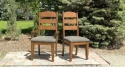 alder-arm & side chairs-tapered front legs-upholstered seats