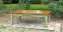 alder-tapered legs-drawer-painted and glazed base-stained top