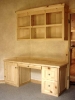 pine & spruce - 3 drawers - 1 door - wall mounted bookshelf