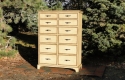 12 drawer chest with bead molding - paint & glaze finish
