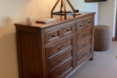 alder  - 10 drawer dresser - frame & panel sides and  drawer fronts