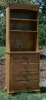 alder - 4 drawer - upper bookcase