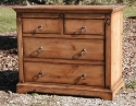 alder- 4 drawers - moldings - glazed