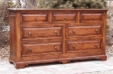 alder - 7 drawers - raised panel drawer fronts