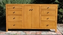 alder - 8 drawers - 2 doors - mitered frame cabinet