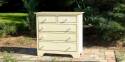paint & glaze finish - 5 drawers - arch cutouts in base