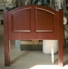 alder - arch top frame with 2 raised panels - twin size