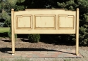 alder - king size - 3 raised panels - distressed paint & glaze finish