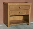 alder - 2 drawers - slat shelf