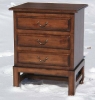 alder - 3 drawer chest on stand