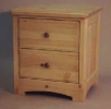 pine - 2 drawers - frame & panel sides