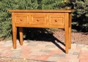 alder - tapered legs - 3 frame and panel drawers
