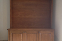 alder TV cabinet - 3 doors - upper cab with shelf
